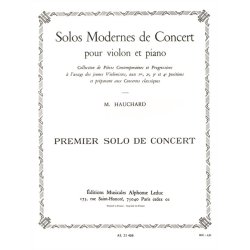 M. Hauchard: Solos modernes de Concert No.1 (1&egrave;re Position) (Violin & Piano)