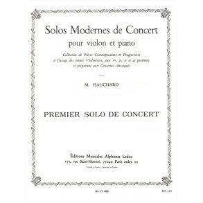 M. Hauchard: Solos modernes de Concert No.1 (1ère Position) (Violin & Piano)