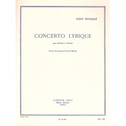 Alain Bernaud: Concerto Lyrique (Clarinet & Piano)