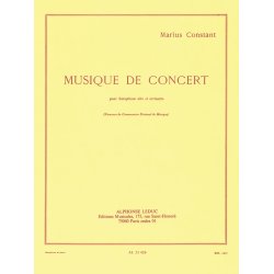 Marius Constant: Musique de Concert (Saxophone-Alto & Piano)