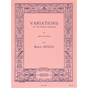 Marcel Bitsch: Variations sur un Chanson française (Horn & Piano)