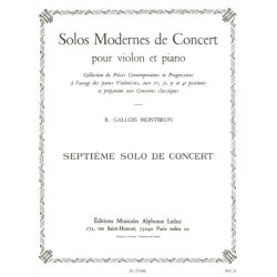 Raymond Gallois-Montbrun: Solos modernes de Concert No.7 (Violin & Piano)