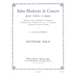 Raymond Gallois-Montbrun: Solos modernes de Concert No.8 (Violin & Piano)