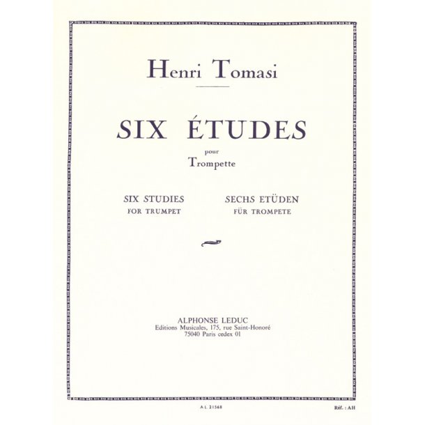 Henri Tomasi: Six Etudes Pour Trompette (Trumpet)