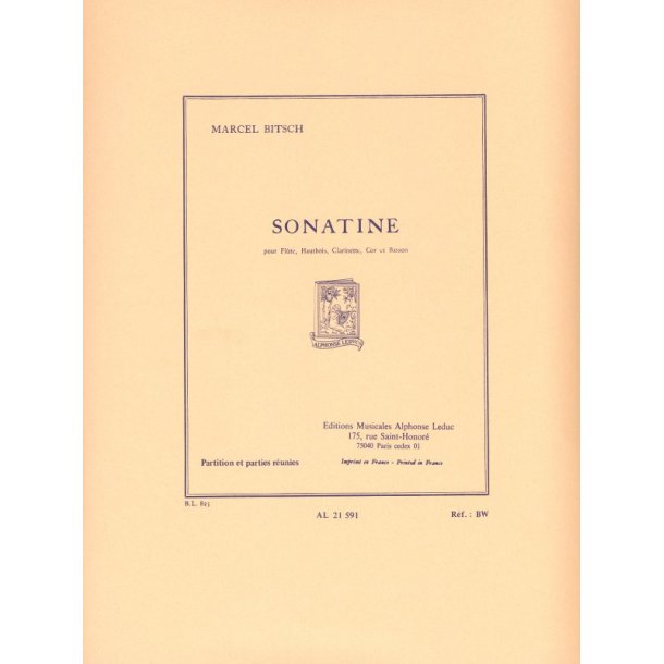 Marcel Bitsch: Sonatine (Quintet-Wind)