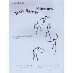 Serge Baudo: 3 Danses pa&iuml;ennes (Percussion(s) & Piano)