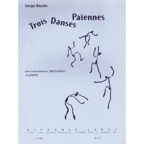 Serge Baudo: 3 Danses païennes (Percussion(s) & Piano)