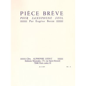 Eugène Bozza: Pièce brève (Saxophone solo)