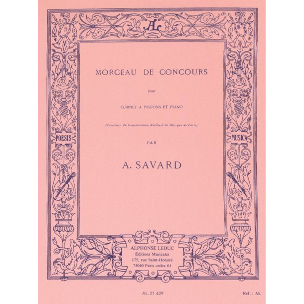 Augustin Savard: Morceau de Concours (Bb trpt) (Trumpet & Piano)