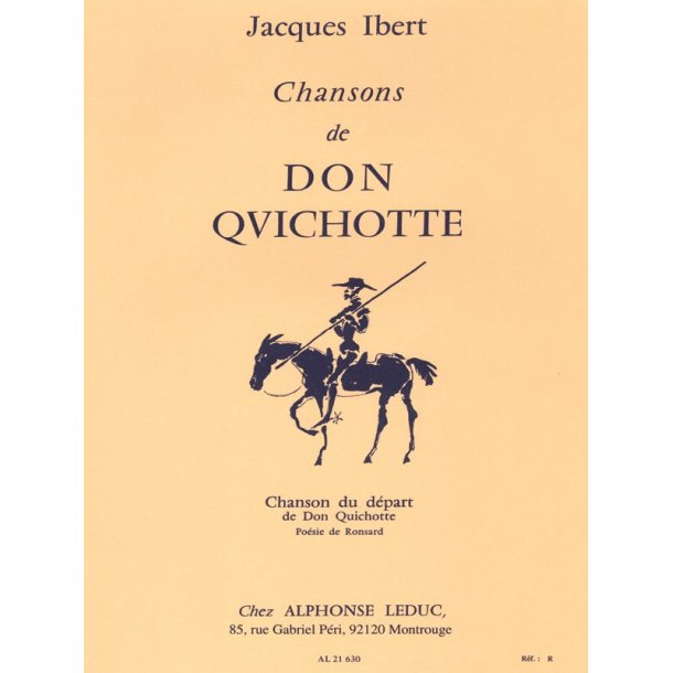 Jacques Ibert: Chansons De Don Quichotte No. 1 - Chanson Du Dpart