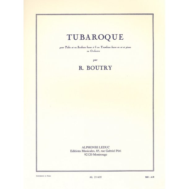 Roger Boutry: Tubaroque