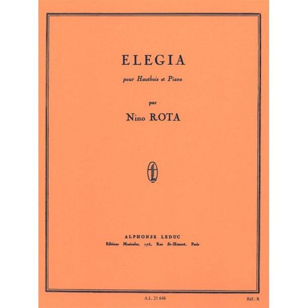 Rota Elegia Ob/Pf Bk