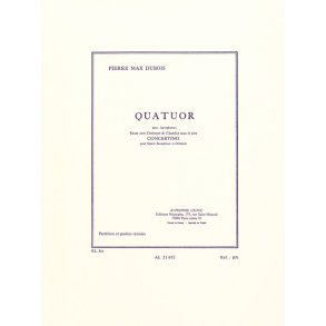 Pierre Max Dubois: Quatuor (Saxophones 4)