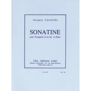 Jacques Castérède: Sonatine (Trumpet & Piano)