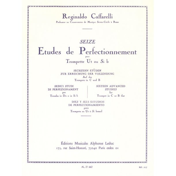 Reginaldo Caffarelli: 16 Etudes de Perfectionnement (Trumpet solo)