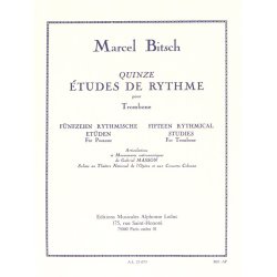 Marcel Bitsch: 15 Etudes de Rythme (Trombone solo)