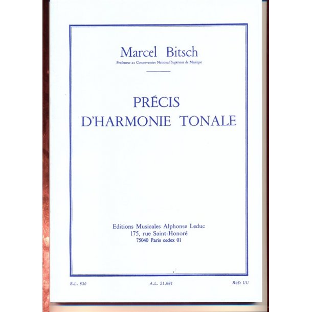 Pr&eacute;cis d'harmonie tonale