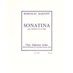 Bohuslav Martinu: Sonatina H.356 Pour Clarinette Et Piano