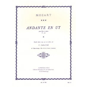 Wolfgang Amadeus Mozart: Andante KV315 in C major (Flute & Piano)