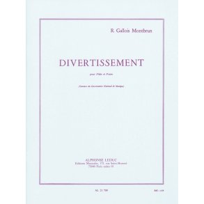 Raymond Gallois-Montbrun: Divertissement (Flute & Piano)