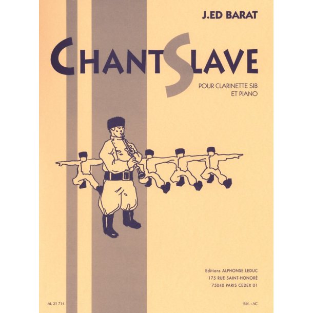 Jacques Ed. Barat: Chant slave (Clarinet & Piano)