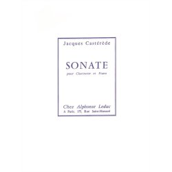 Jacques Cast&eacute;r&egrave;de: Sonate (Clarinet & Piano)