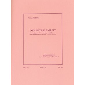 Paul Bonneau: Divertissement (Flutes 4 & Piano)