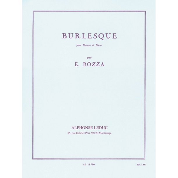 Eug&egrave;ne Bozza: Burlesque (Bassoon & Piano)