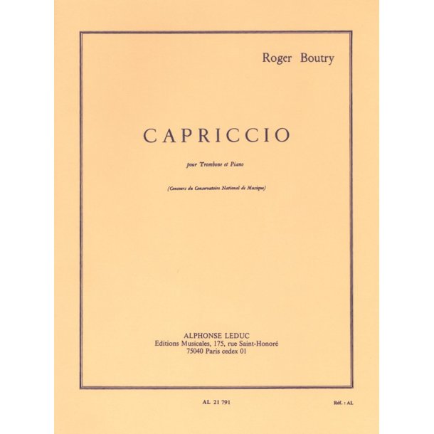 Roger Boutry: Capriccio (Trombone/ Piano)
