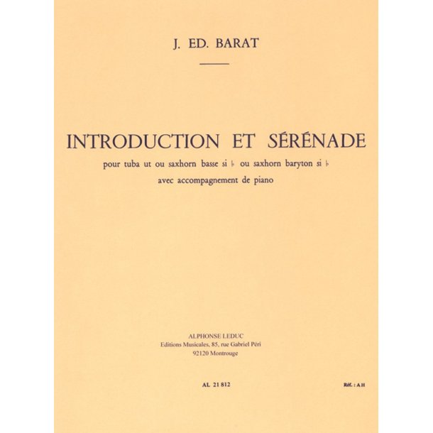 Jacques Ed. Barat: Introduction et S&eacute;r&eacute;nade (Tuba & Piano)