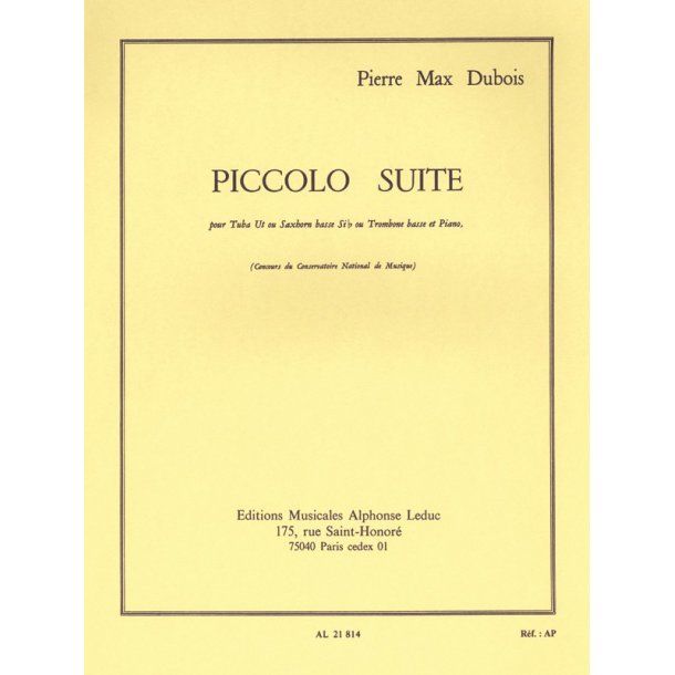 Pierre Max Dubois: Piccolo Suite (Tuba & Piano)