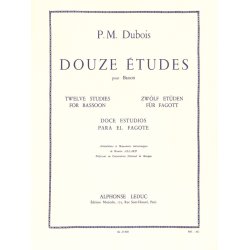 Pierre Max Dubois: 12 Etudes (Bassoon solo)