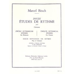 Marcel Bitsch: 12 Etudes de Rythme (Clarinet solo)