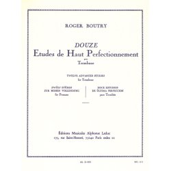 Roger Boutry: 12 Etudes de haut Perfectionnement (Trombone solo)