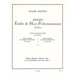 Roger Boutry: 12 Etudes de haut Perfectionnement (Trombone solo)