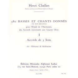 Henri Challan: 380 Figured Bass Exercises (1b)