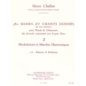 Henri Challan: 380 Figured Bass Exercises (2b)