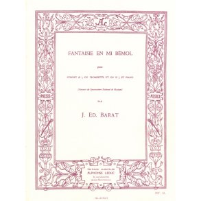 Jacques Ed. Barat: Fantaisie In E Flat Minor (Trumpet And Piano)