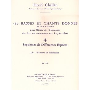 Challan 380 Basses Et Chants Donnes 4 Septiemes Diff Espece 4b Real Bk