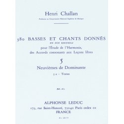 Henri Challan: 380 Basses and songs - Volume 5, Dominant Ninth - 5a