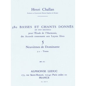 Henri Challan: 380 Basses and songs - Volume 5, Dominant Ninth - 5a