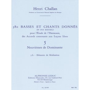 Henri Challan: 380 Figured Bass Exercises (5b)