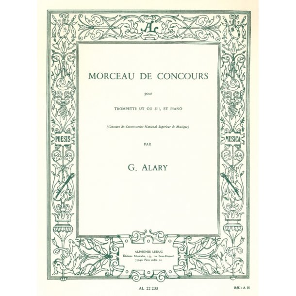 Georges Alary: Morceau de Concours (Trumpet & Piano)