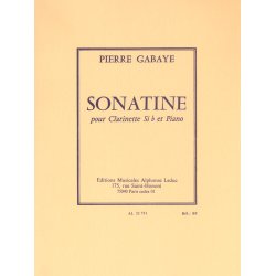 Pierre Gabaye: Sonatine (Clarinet & Piano)