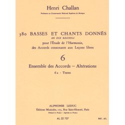 Challan 380 Basses Et Chants Donnes Vol 6 Ens Accords Alterations 6a
