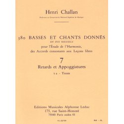 Henri Challan: 380 Figured Bass Exercises (7a)