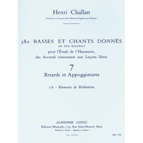 Henri Challan: 380 Figured Bass Exercises (7b)