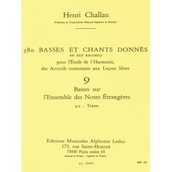 Henri Challan: 380 Figured Bass Exercises (9)