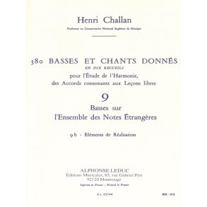 Henri Challan: 380 Figured Bass Exercises (9b)