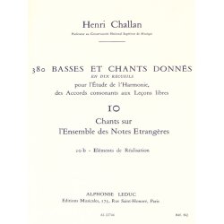 Challan 380 Basses Et Chants Donnes Vol 10 Chants Sur Notes 10b Voice